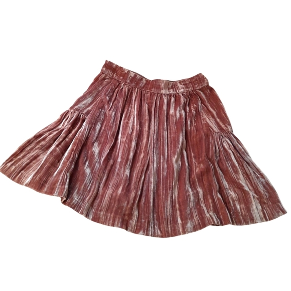 NWOT Madewell Sunset Velvet Mini Skirt in Rose SIZE 0 - Picture 9 of 11